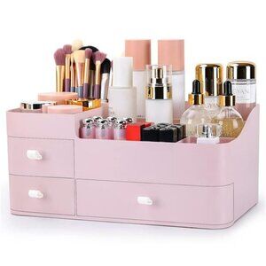 Large Makeup Organizer with Drawers Vanity Storage for Bathroom Countertop